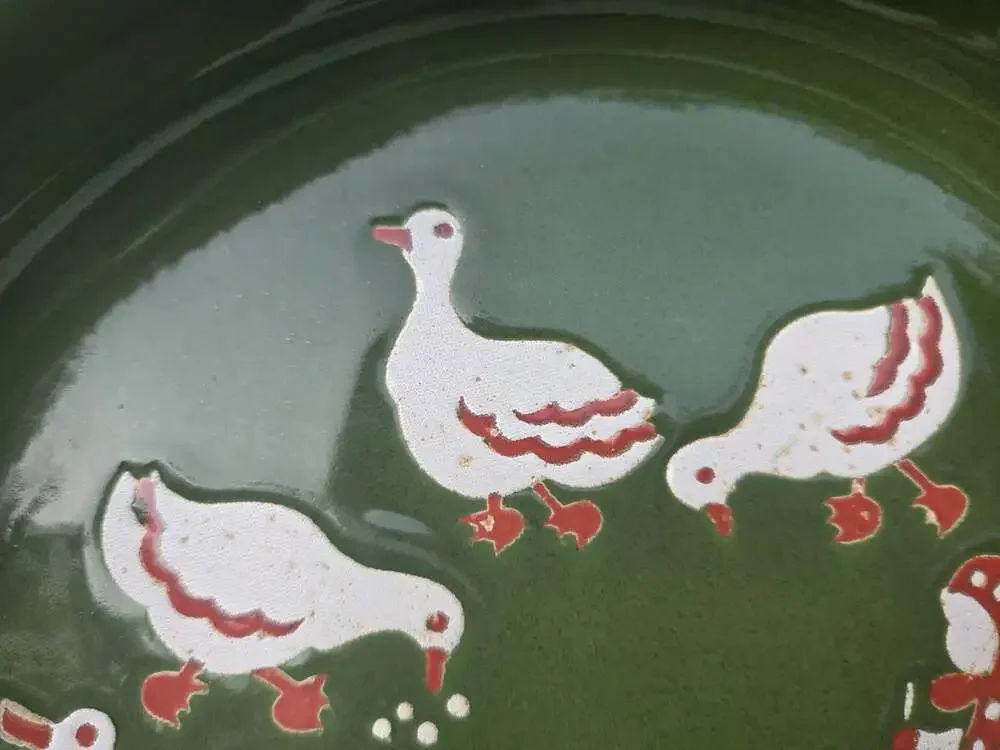 Waechtersbach Germany Goose Bowls Cottage Core Duck Country Geese 2 Bowls VTG